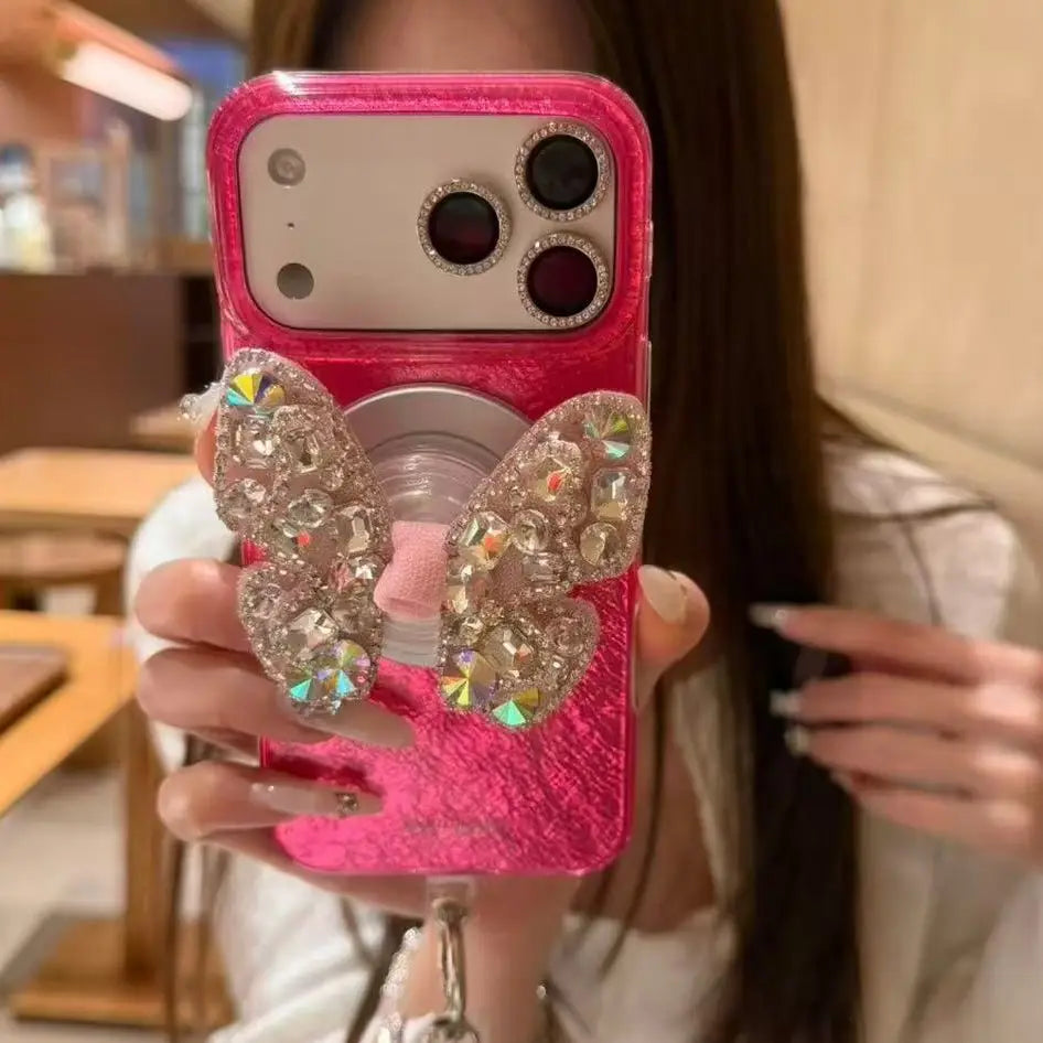 Sparkle Butterfly Wing Pop Case