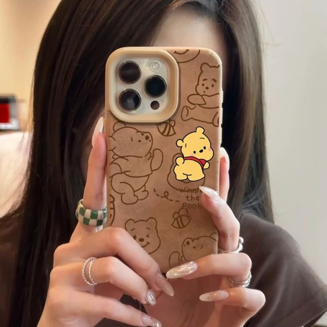 Cartoon Bear Pattern Phone Case
