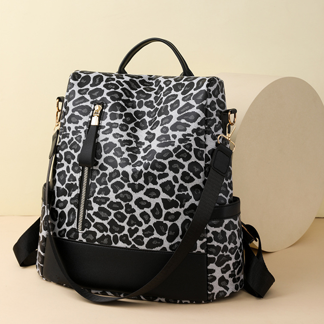 Wild Glam Leopard Backpack