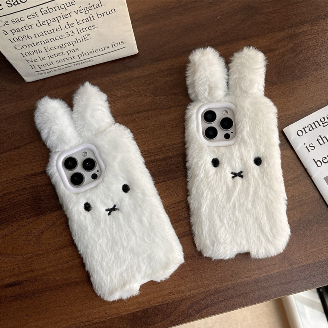 Adorable Bunny Plush Phone Case