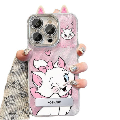Cute Kitty Phone Case with Kickstand