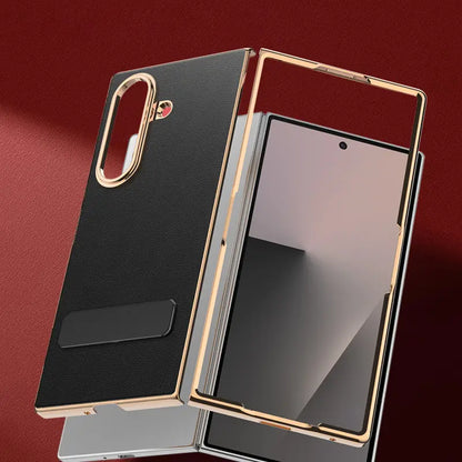 Executive Leather Armor Kickstand Case