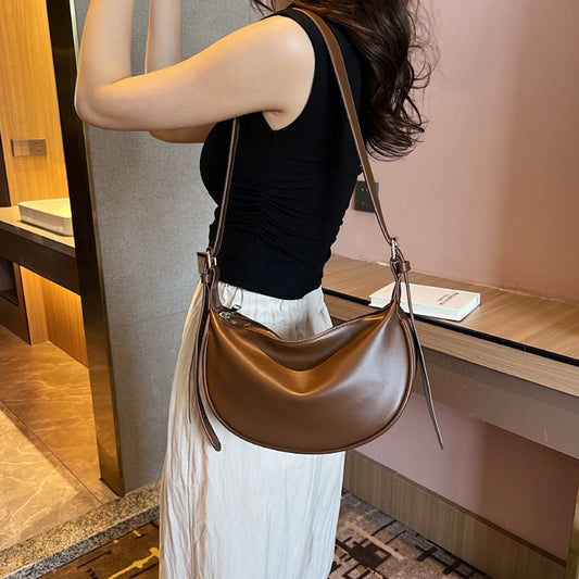 Modern Crescent Hobo Bag