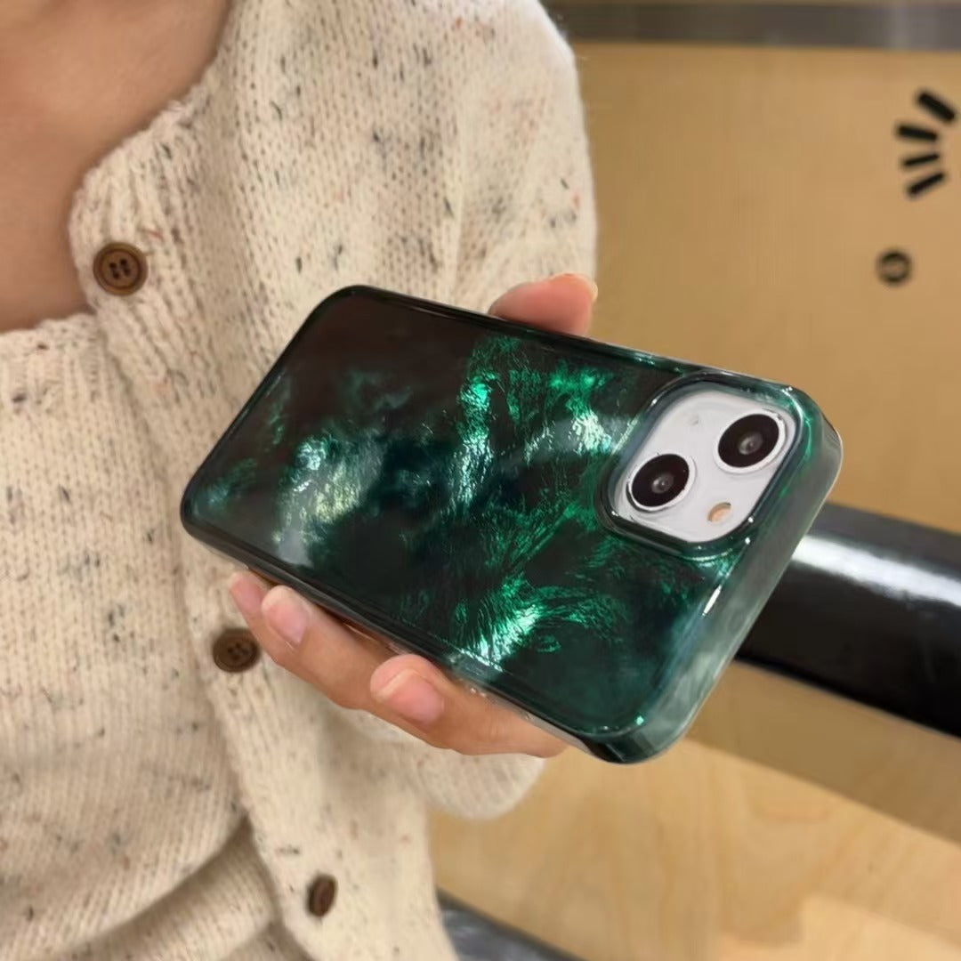 Emerald Luxe Phone Case with Strap