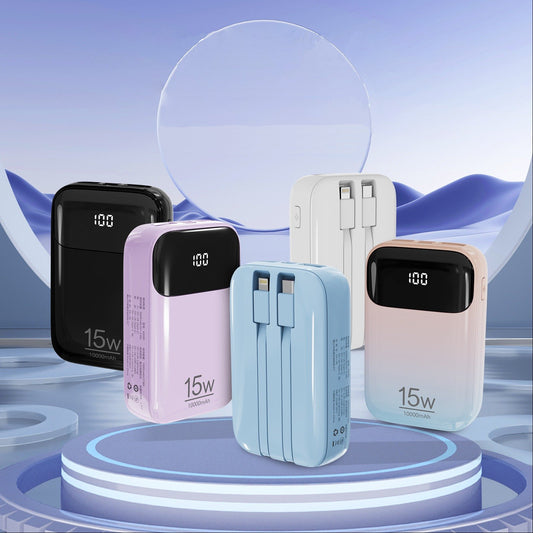 Compact 10000 mAh 15W Ultra-Smart Power Bank