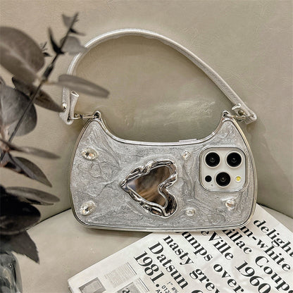 Glamorous Heart Mirror Phone Case