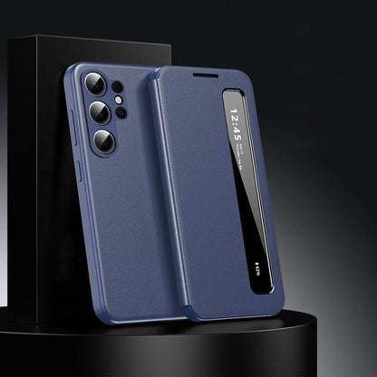 Intelligent View Side Window Flip Case