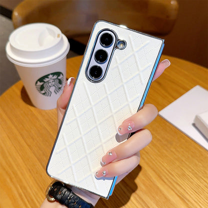 Galaxy Z Fold Series Premium Quilted Leather Case