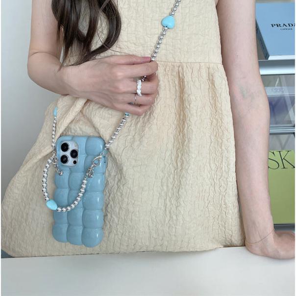 Bubbly Phone Case with Crossbody Chain