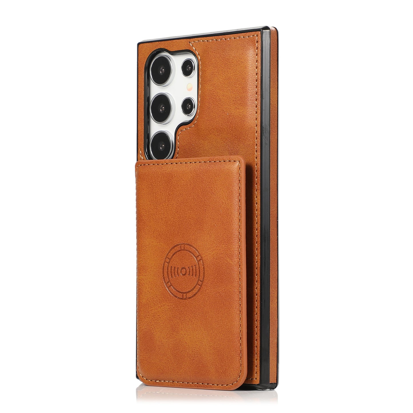 Premium Leather Wallet Holder Magnetic Case - Samsung