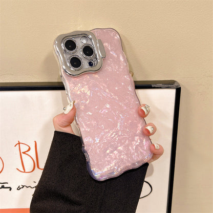 Elegant Wave Phone Case with Ring Stand