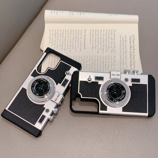 Retro Camera Leather Case - Samsung