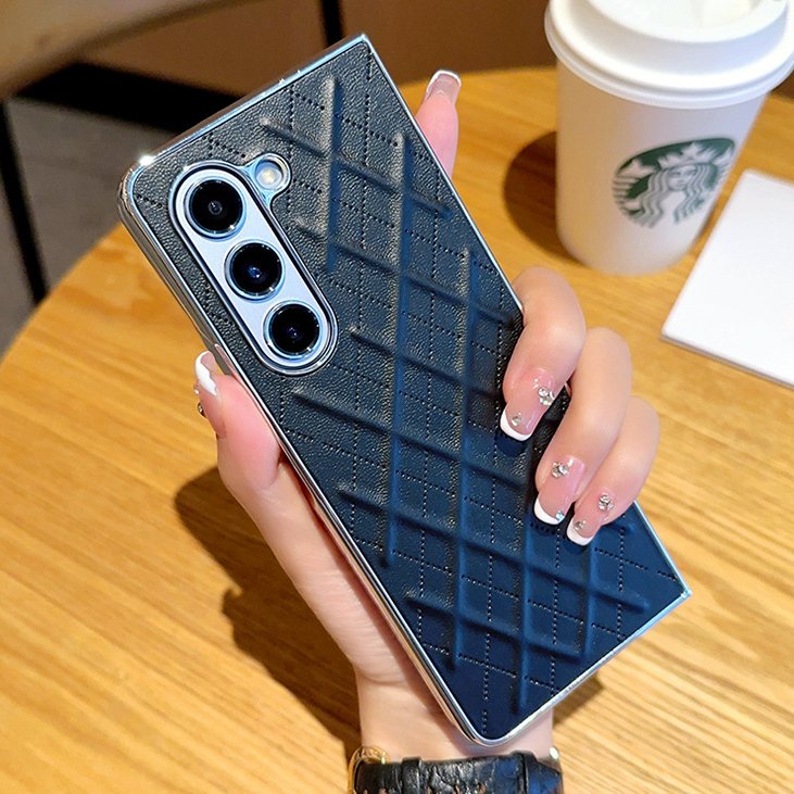 Galaxy Z Fold Series Premium Quilted Leather Case