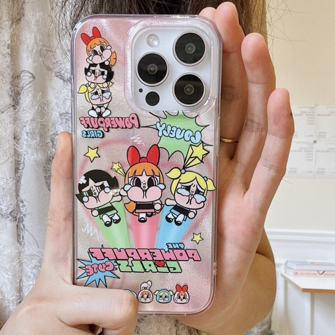 Cartoon Heroines Graffiti Case