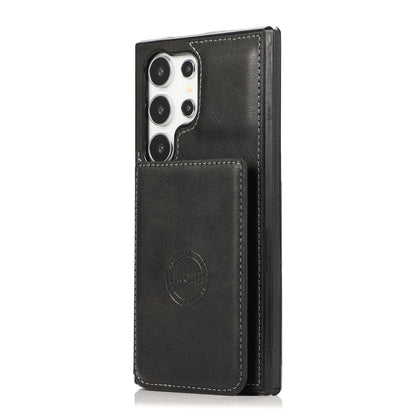 Premium Leather Wallet Holder Magnetic Case - Samsung