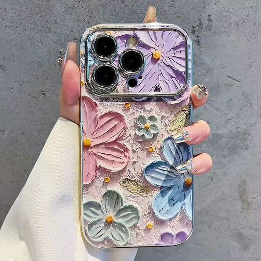 Blooming Artistry Oil Floral Case - iPhone