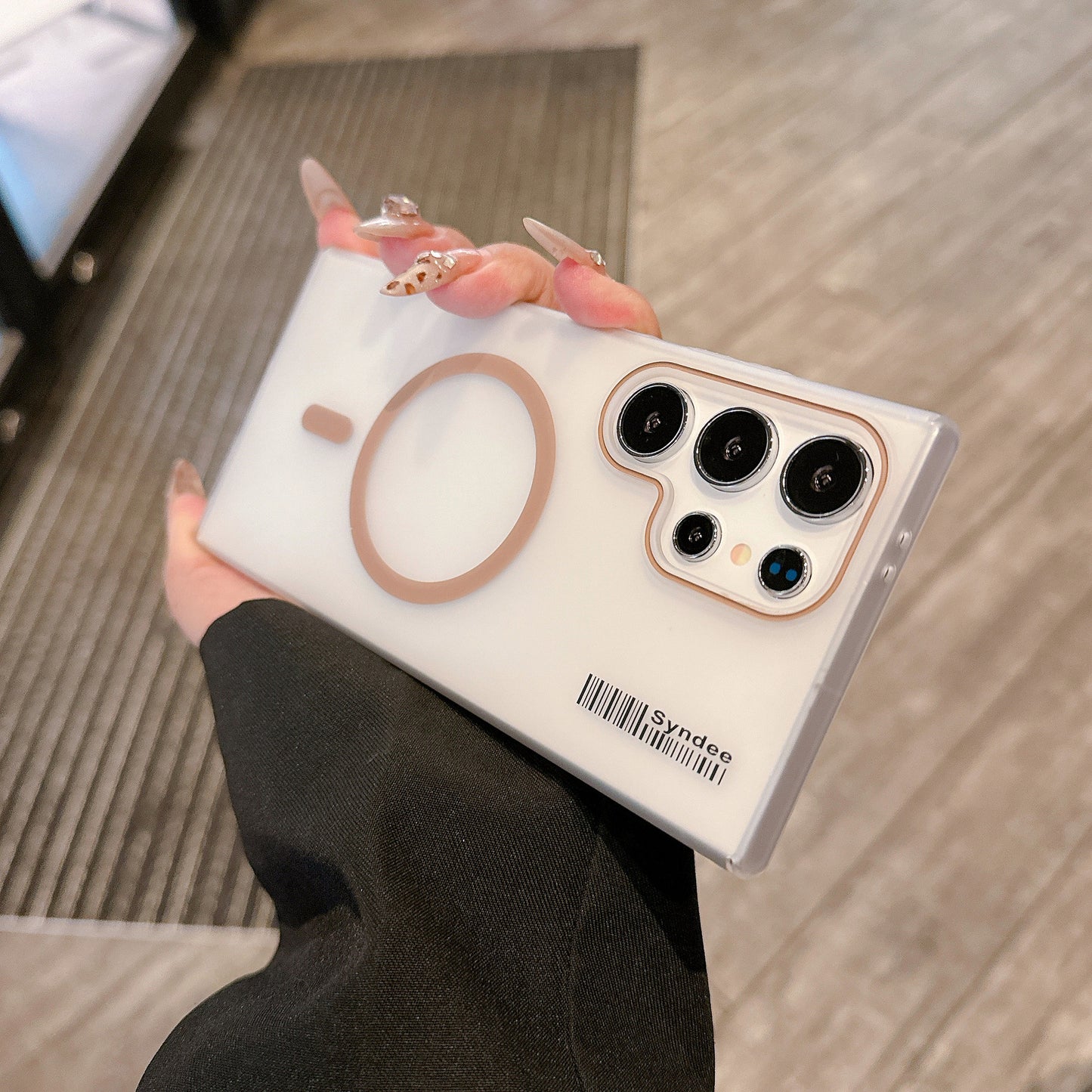 Frosted Translucent Slim Magnetic Grip Case - Samsung