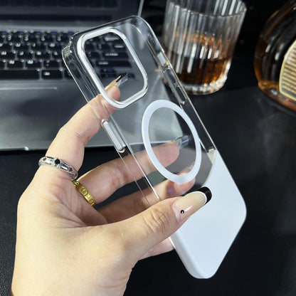 Magnetic Splicing Contrast Transparent Case - iPhone