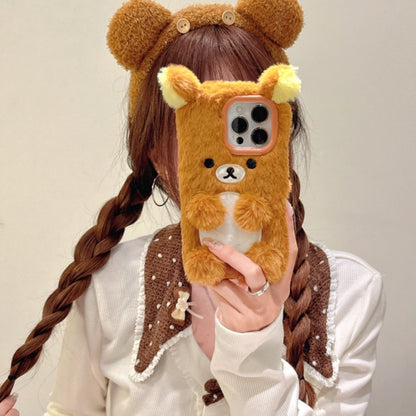 Cozy Teddy Bear Plush Phone Case