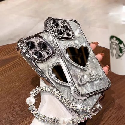 Diamond Diva Mirror Heart Case