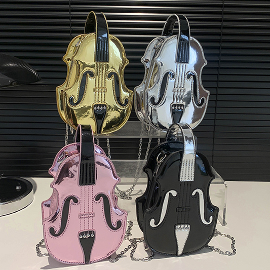 Stylish Violin Charm Sling Bag