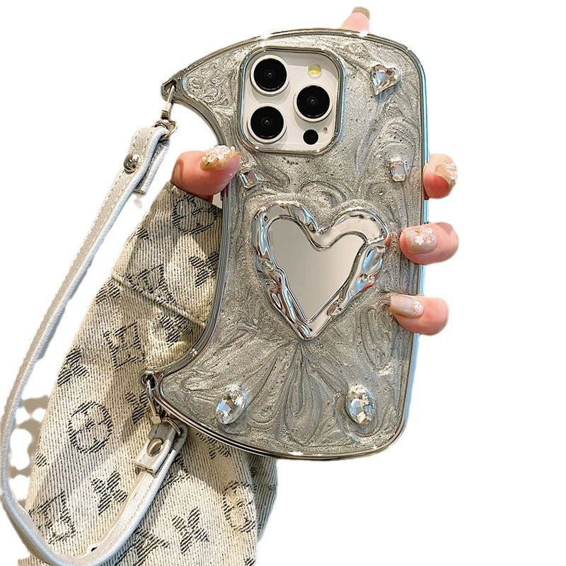 Glamorous Heart Mirror Phone Case