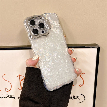 Elegant Wave Phone Case with Ring Stand