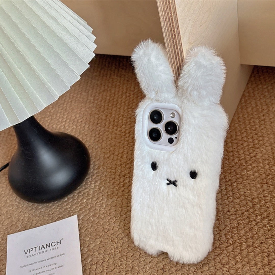 Adorable Bunny Plush Phone Case