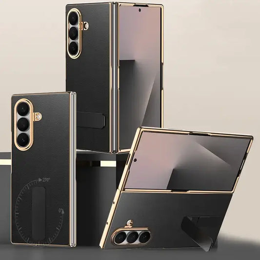 Executive Leather Armor Kickstand Case