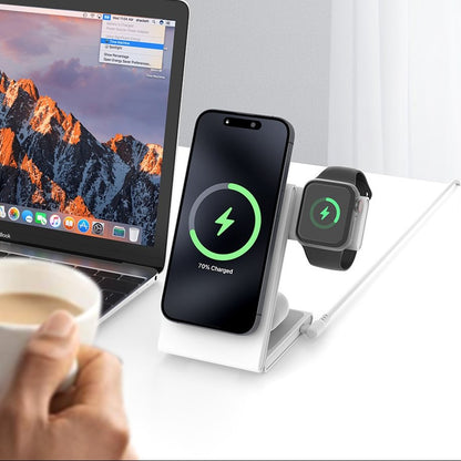 Tri Fold 3-in-One Magnetic 15W Charging Dock