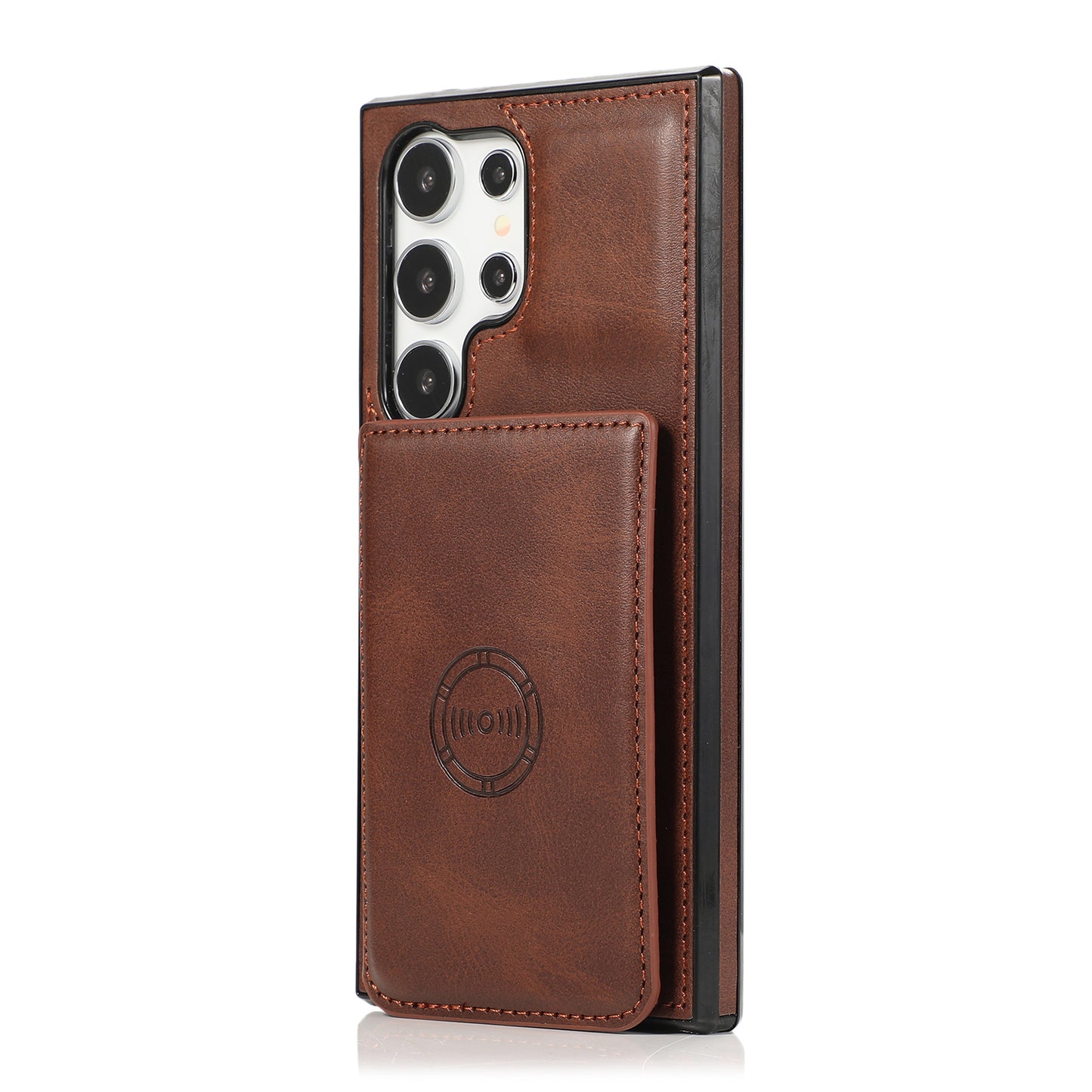 Premium Leather Wallet Holder Magnetic Case - Samsung