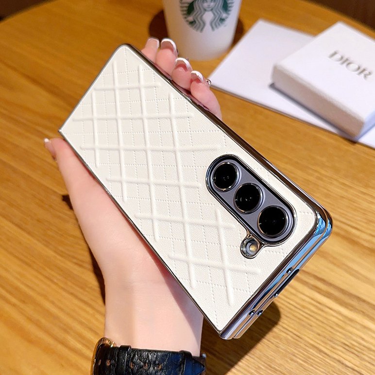 Galaxy Z Fold Series Premium Quilted Leather Case