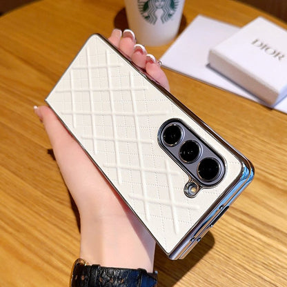 Galaxy Z Fold Series Premium Quilted Leather Case