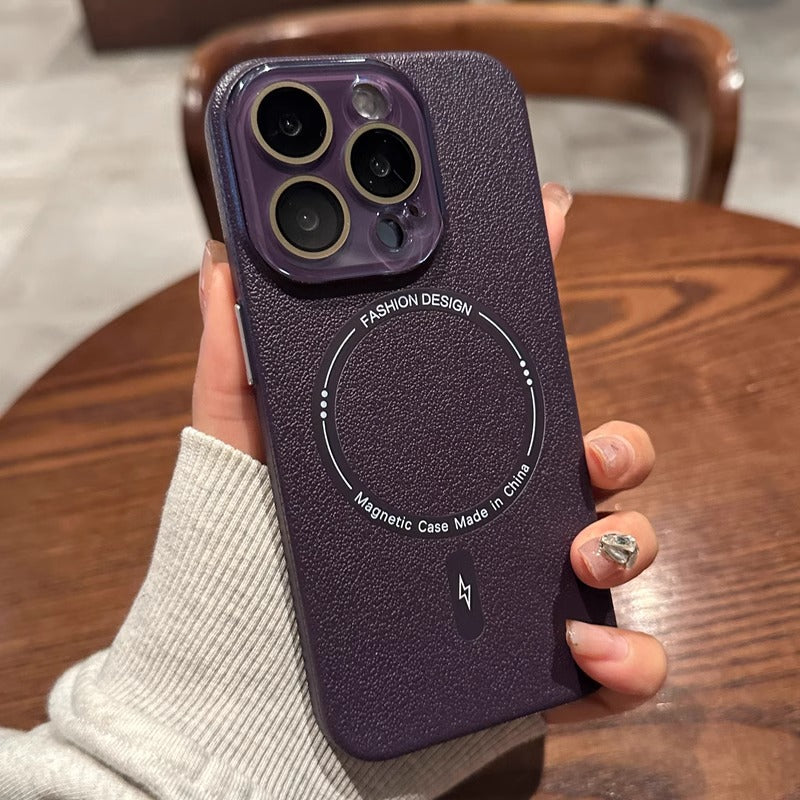 Elegance Leather Flex Magnetic Case - iPhone