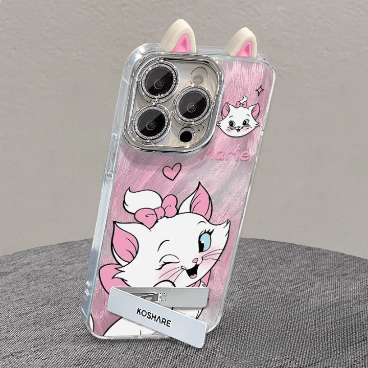 Cute Kitty Phone Case with Kickstand