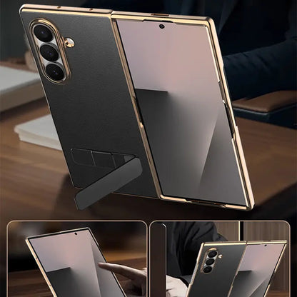 Executive Leather Armor Kickstand Case