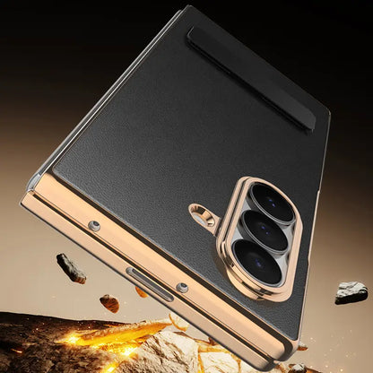 Executive Leather Armor Kickstand Case
