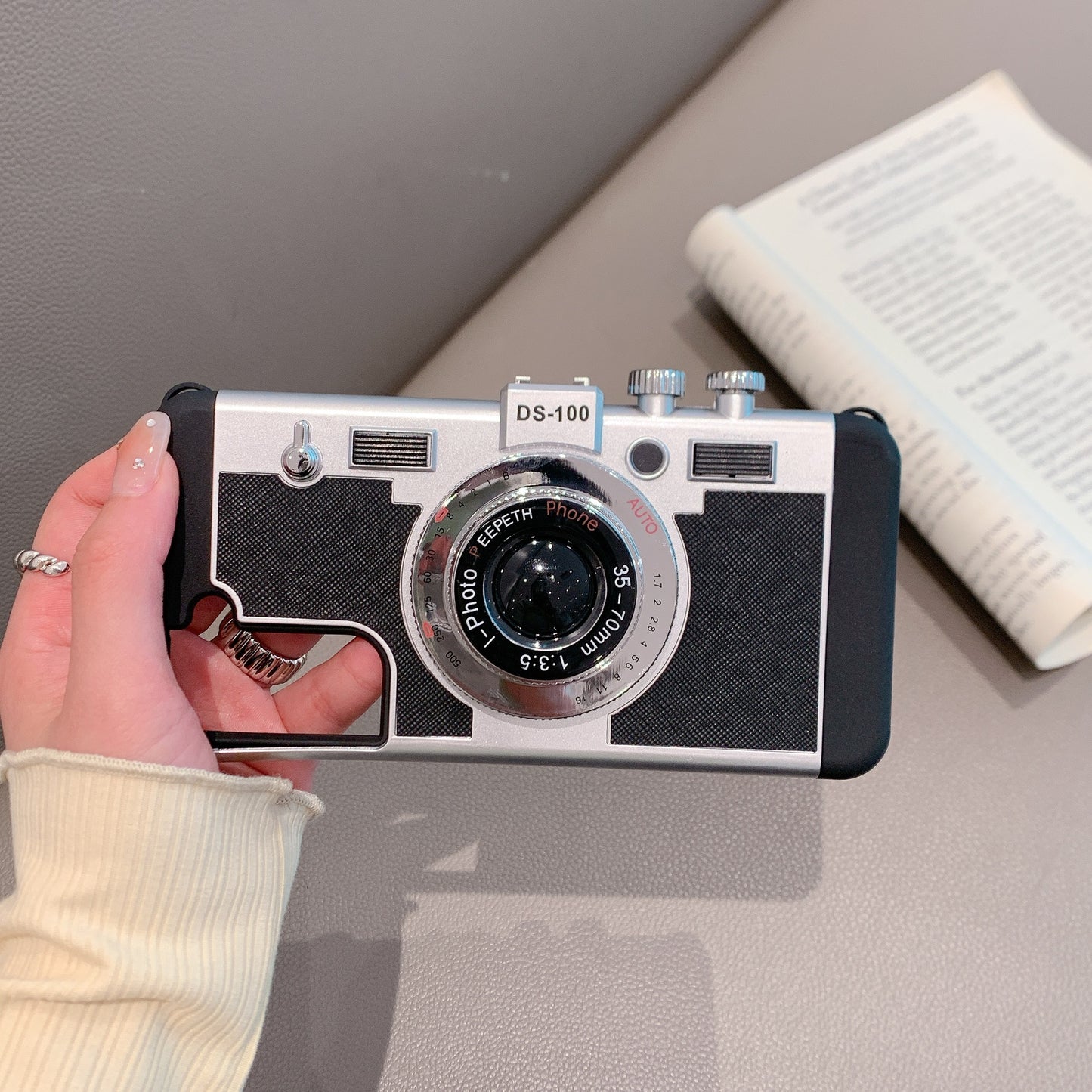 Retro Camera Leather Case - Samsung