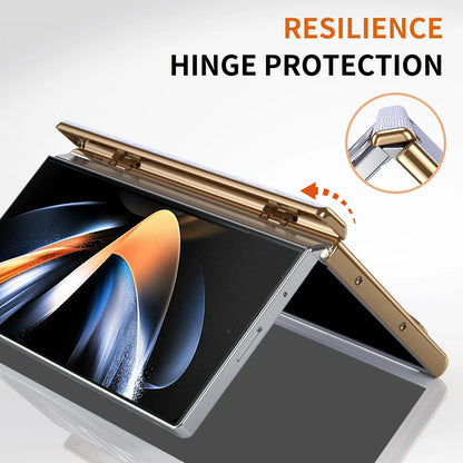 Galaxy Z Fold Series Luxury Wristband Business Leather Case