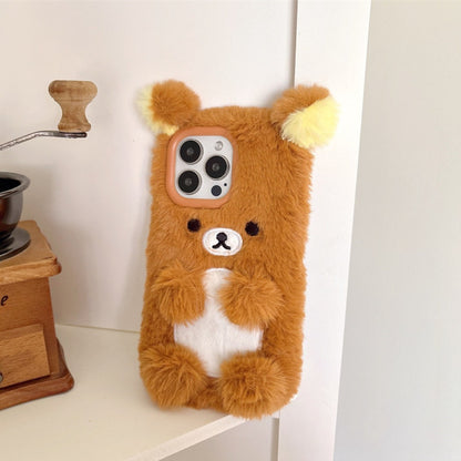 Cozy Teddy Bear Plush Phone Case