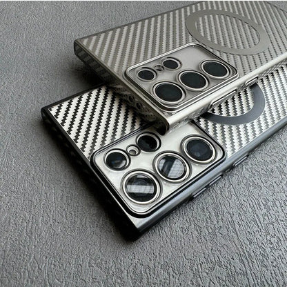 Business Clear Carbon Fiber MagSafe Case - Samsung