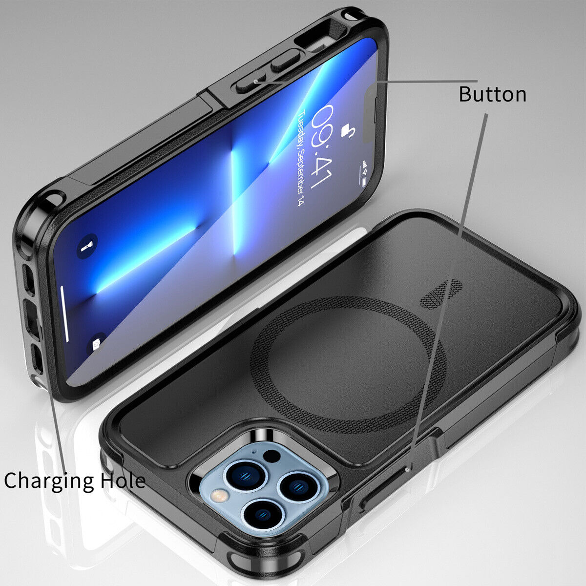 Robust Armor Magnetic Rugged Case - iPhone
