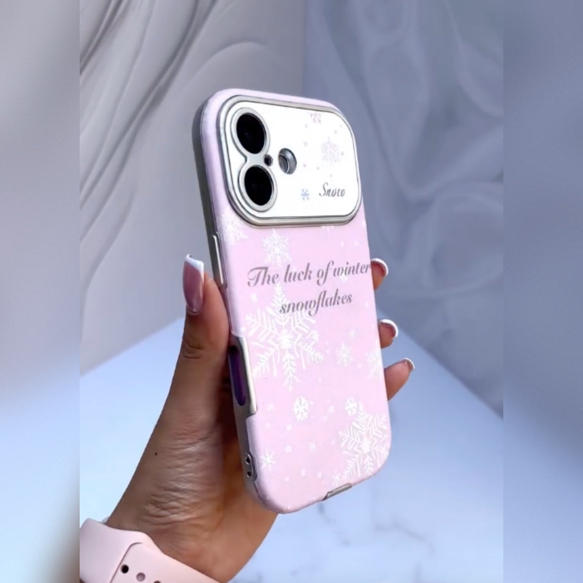 Pastel Pink Snowflake