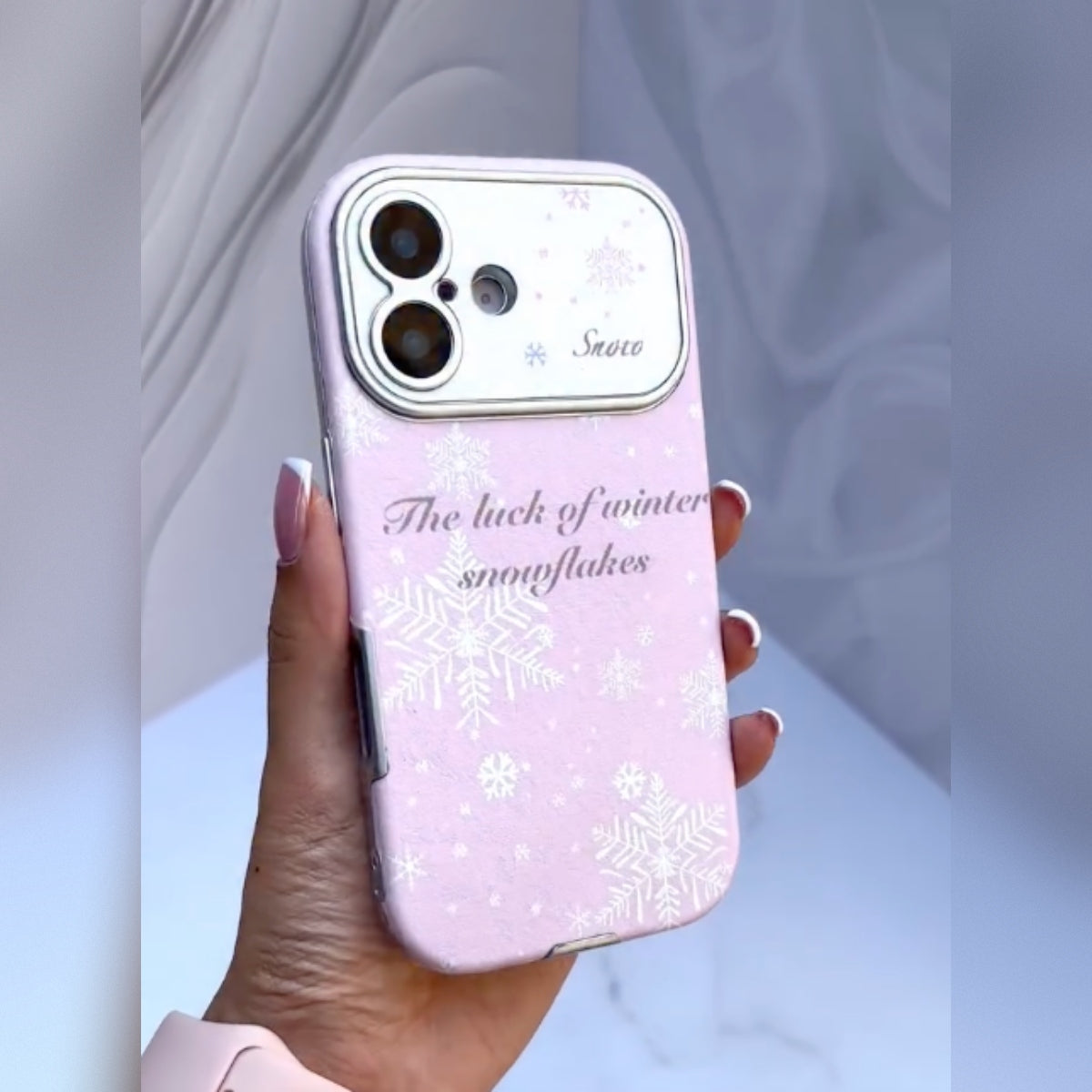 Pastel Pink Snowflake