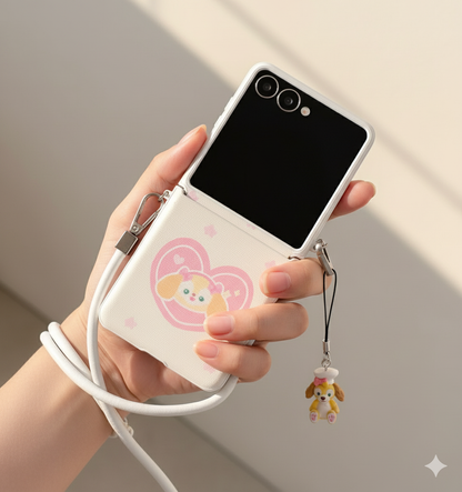 Puppy Charm Flip Case