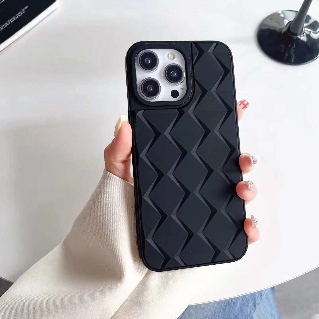 Elegant Wavy 3D Geometry Soft Case - iPhone