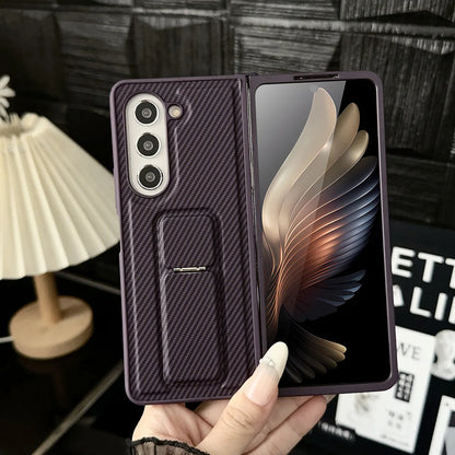 Galaxy Z Fold6 Rugged Carbon Fiber Bracket Case