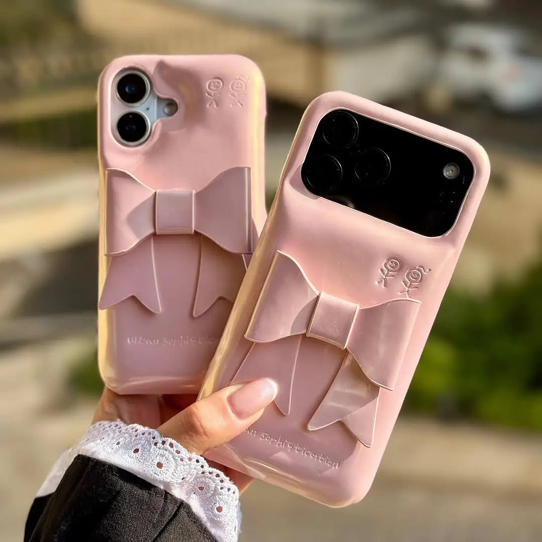 Rosy Ribbon Bow Case