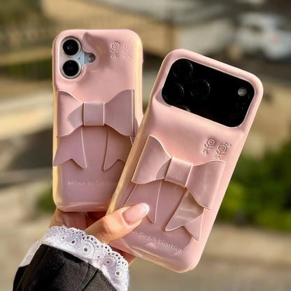 Rosy Ribbon Bow Case