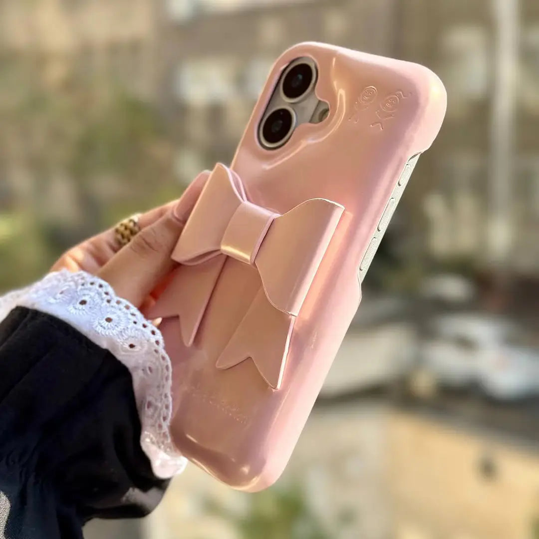 Rosy Ribbon Bow Case